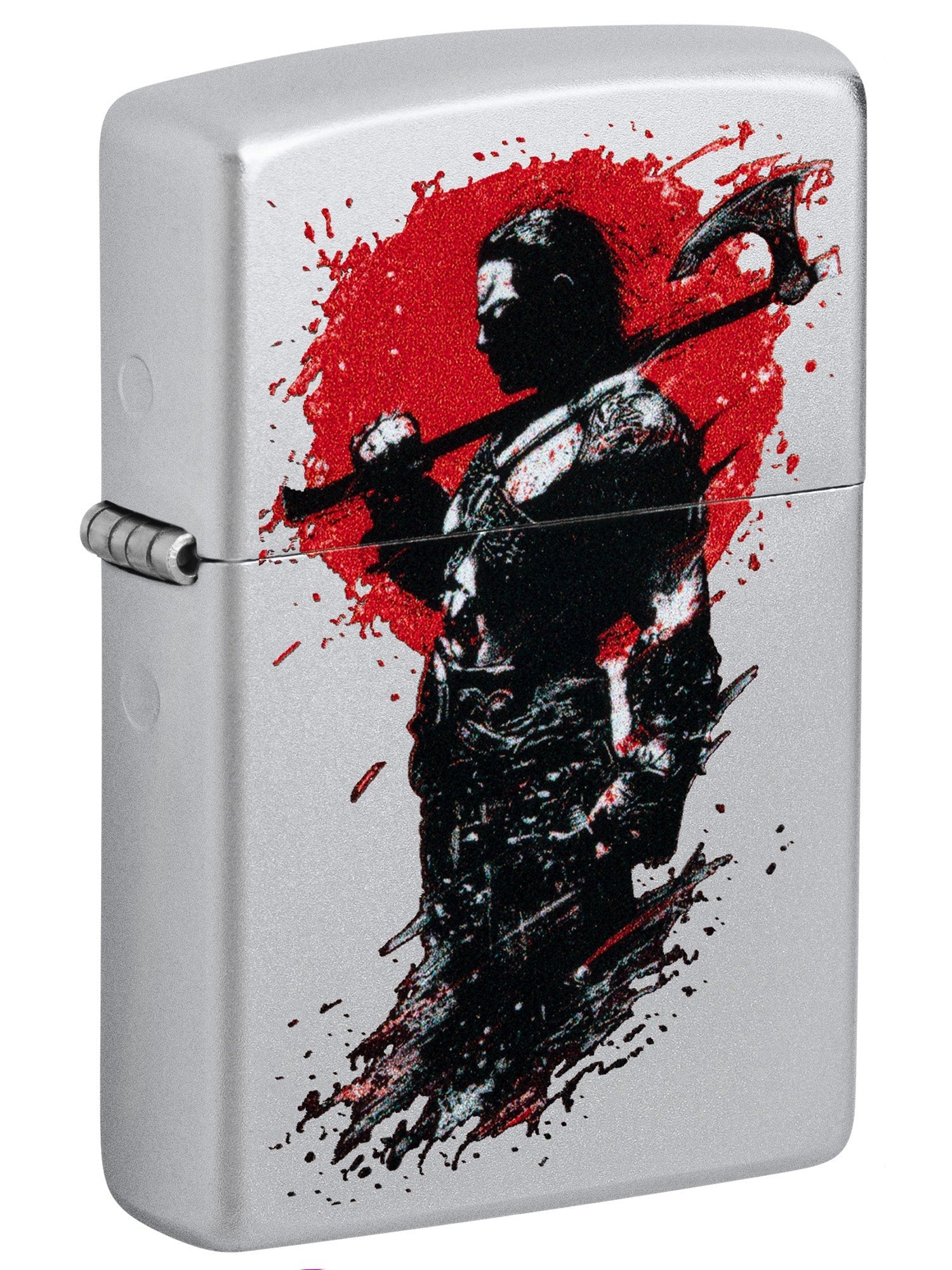 Zippo Lighter: Nordic Warrior - Satin Chrome 46049 – Lucas Lighters