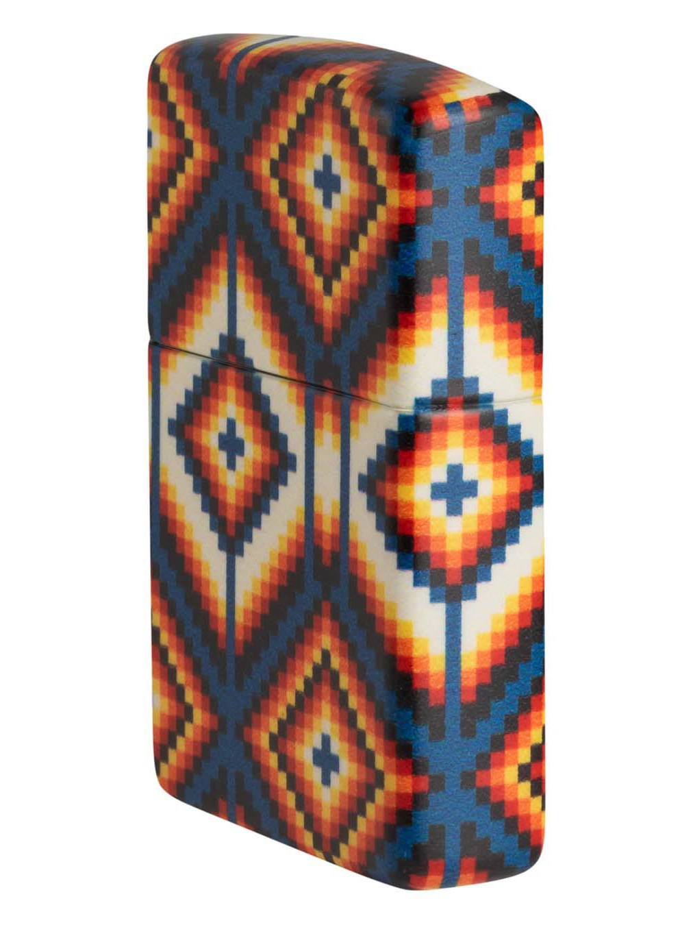 Zippo Lighter: Tribal Pattern - 540 White Matte 48526