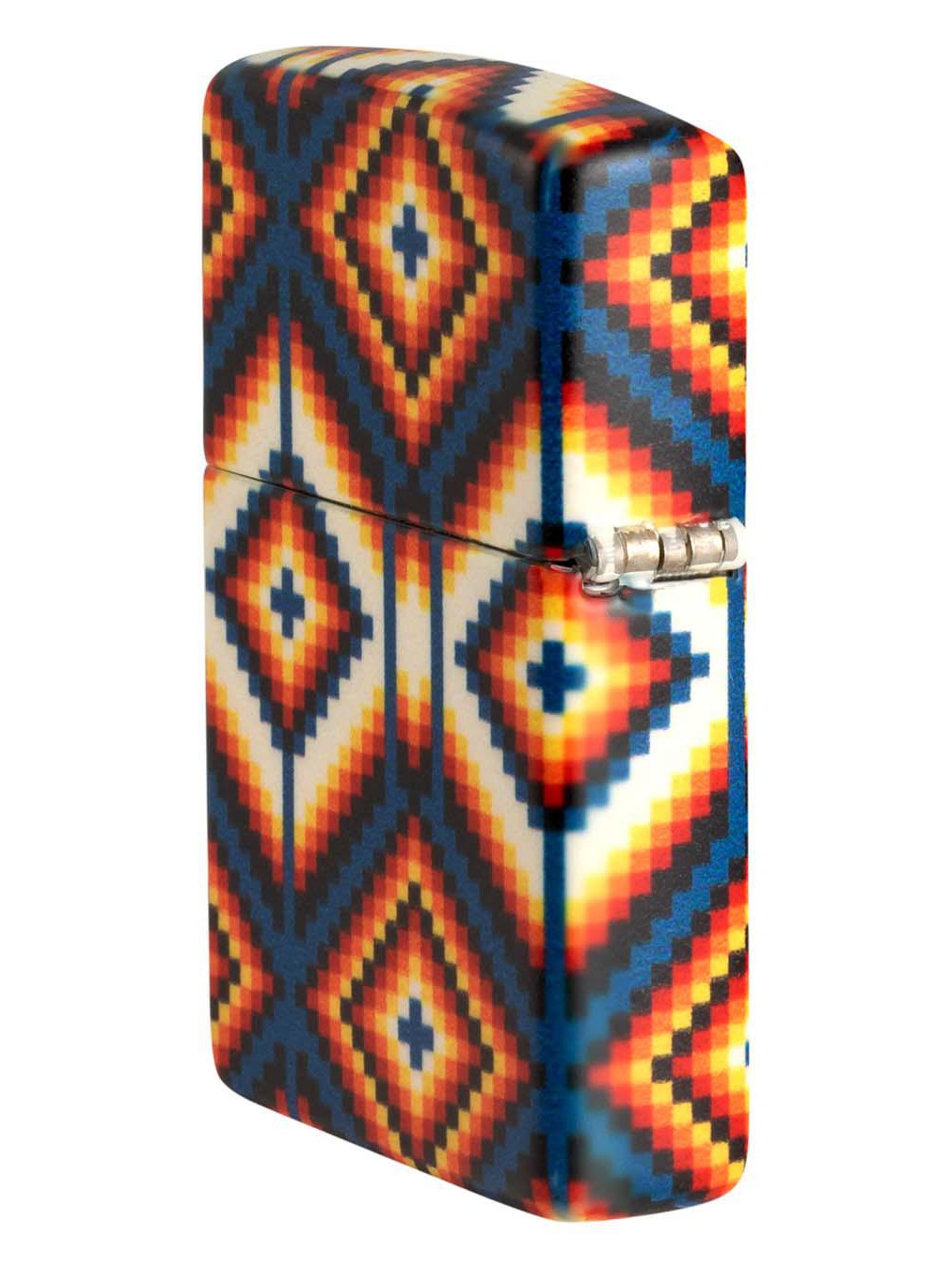 Zippo Lighter: Tribal Pattern - 540 White Matte 48526