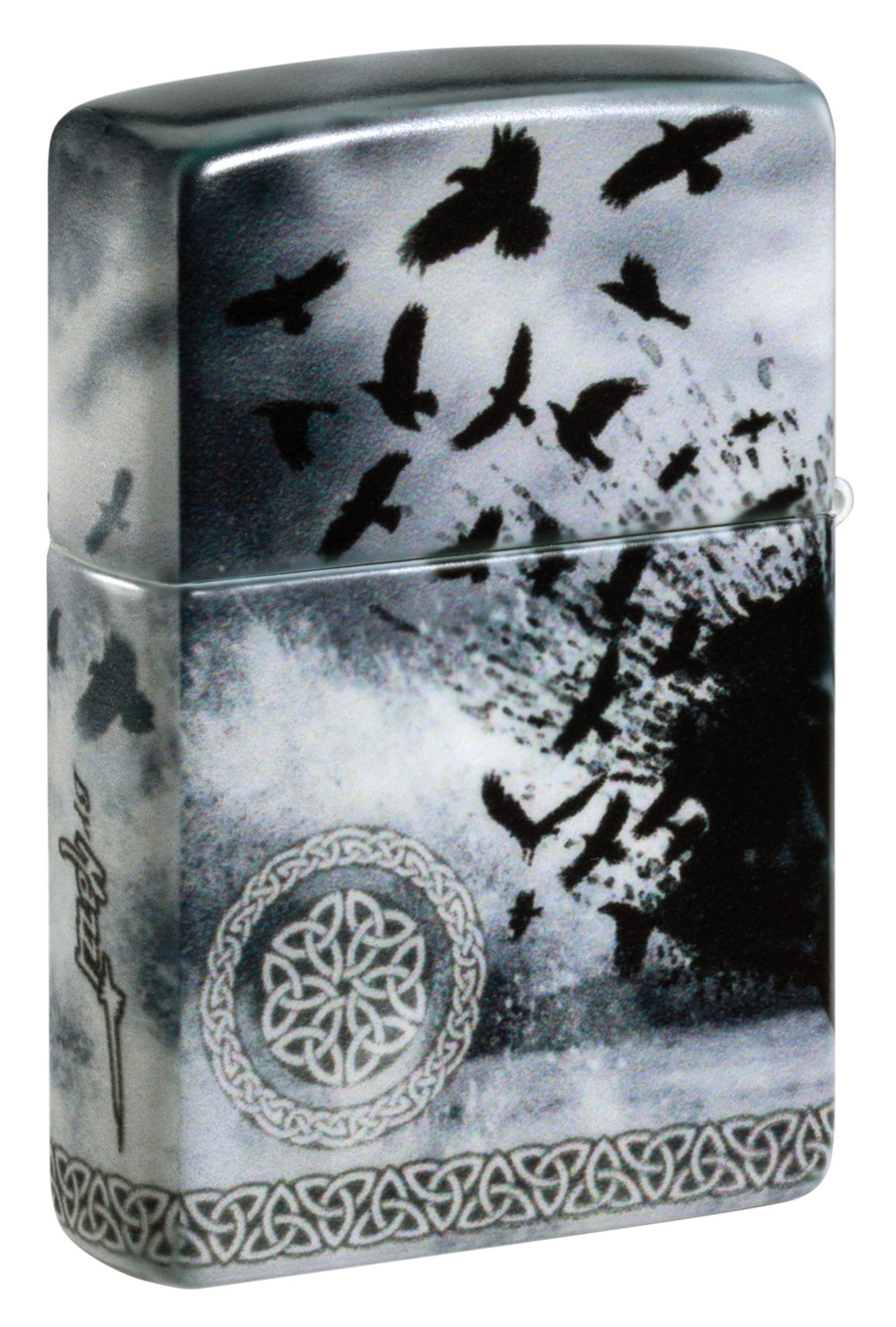 Zippo Lighter: Lady with Ravens by Mazzi - 540 Color 48969