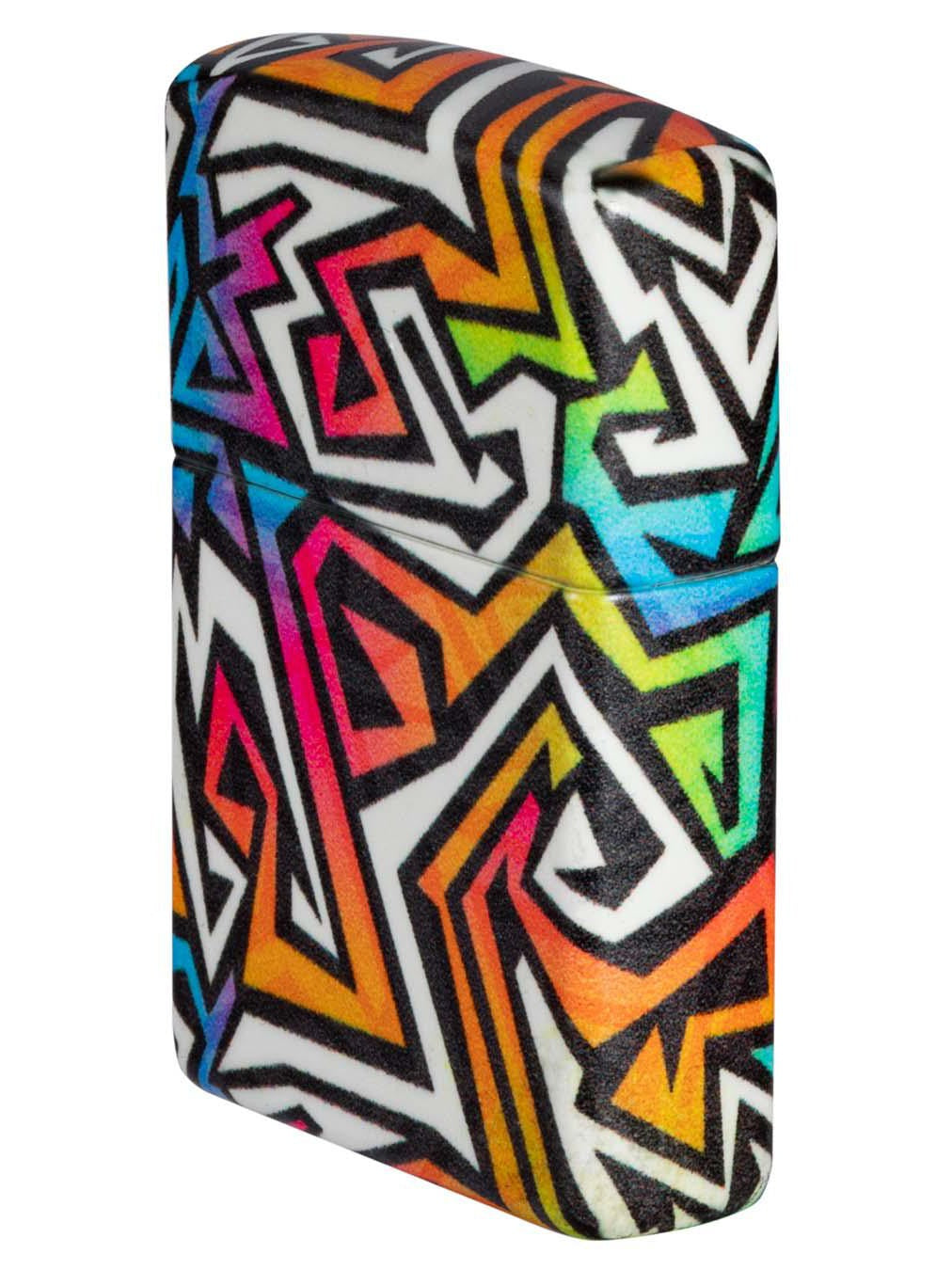 Zippo Lighter: Abstract Pattern - 540 White Matte 49899
