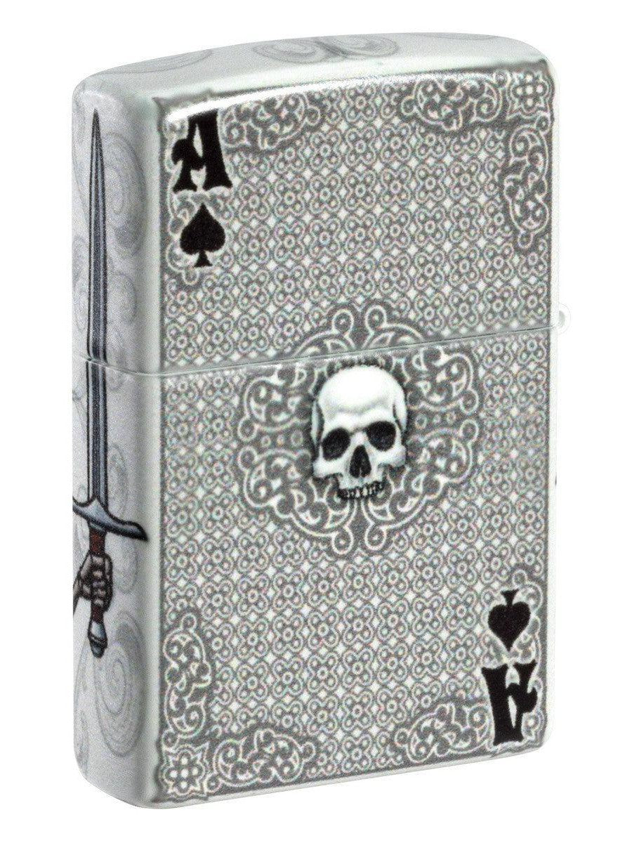 Zippo Lighter: Ace of Spades with Skull - 540 Color 81478
