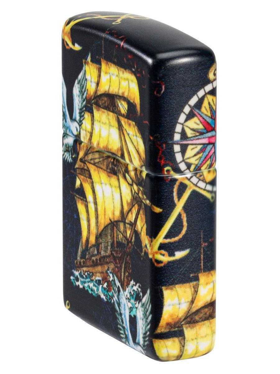 Zippo Lighter: Nautical Design With Ship - 540 Color 81480