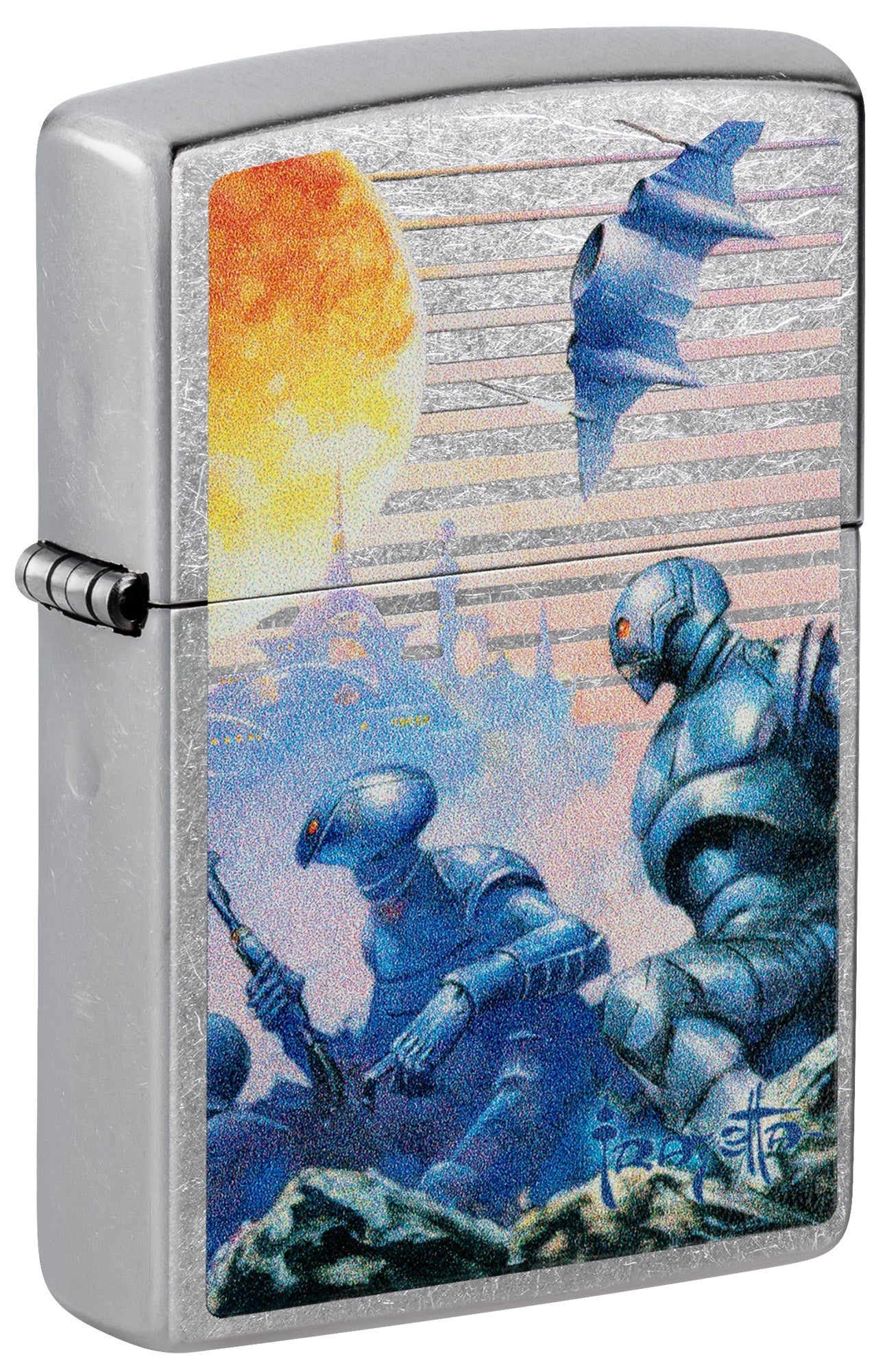 Zippo Lighter: Swords of Mars by Frank Frazetta - Street Chrome 81514