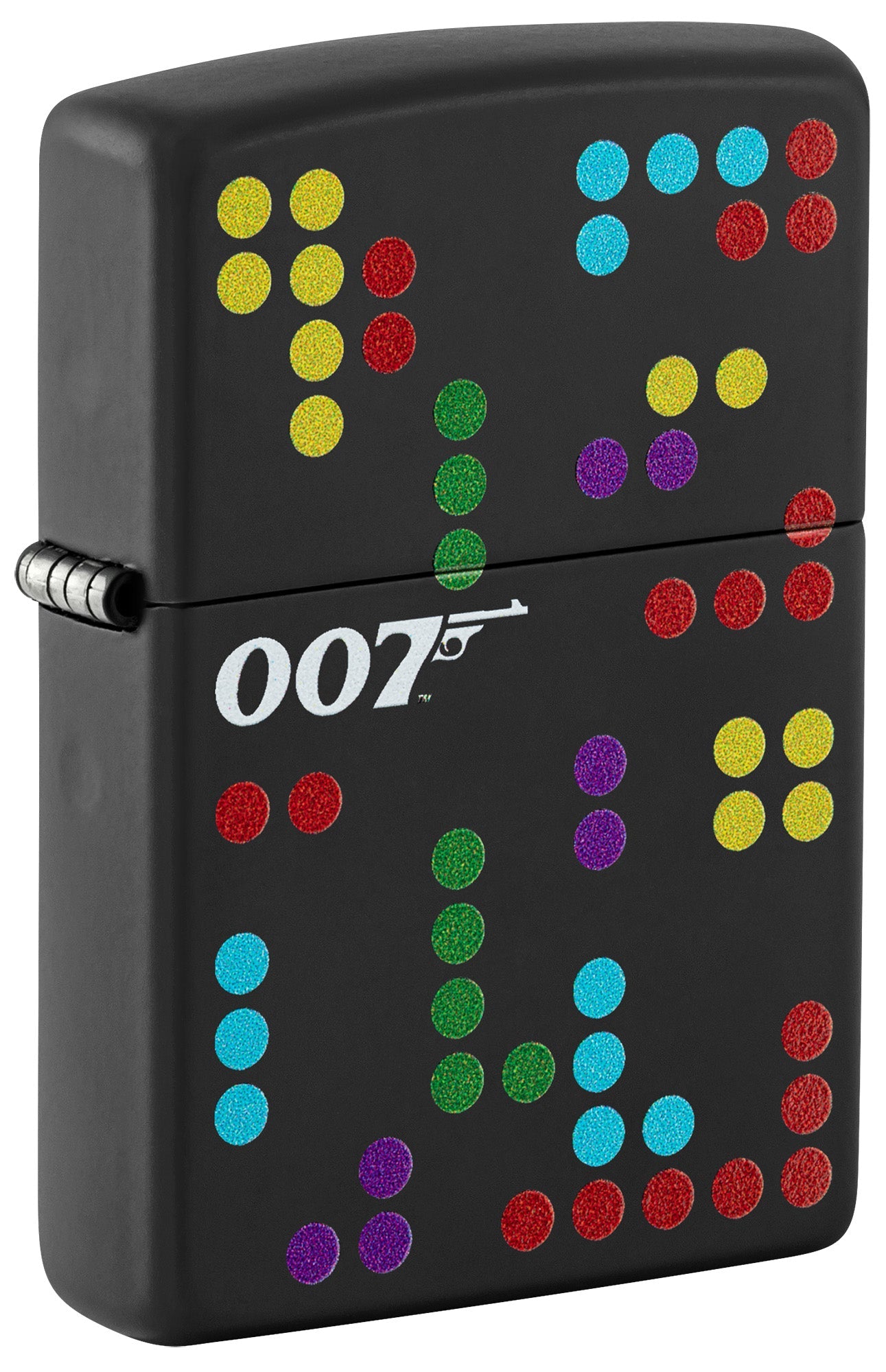 Zippo Lighter: James Bond, Dr. No Dots - Black Matte 81518