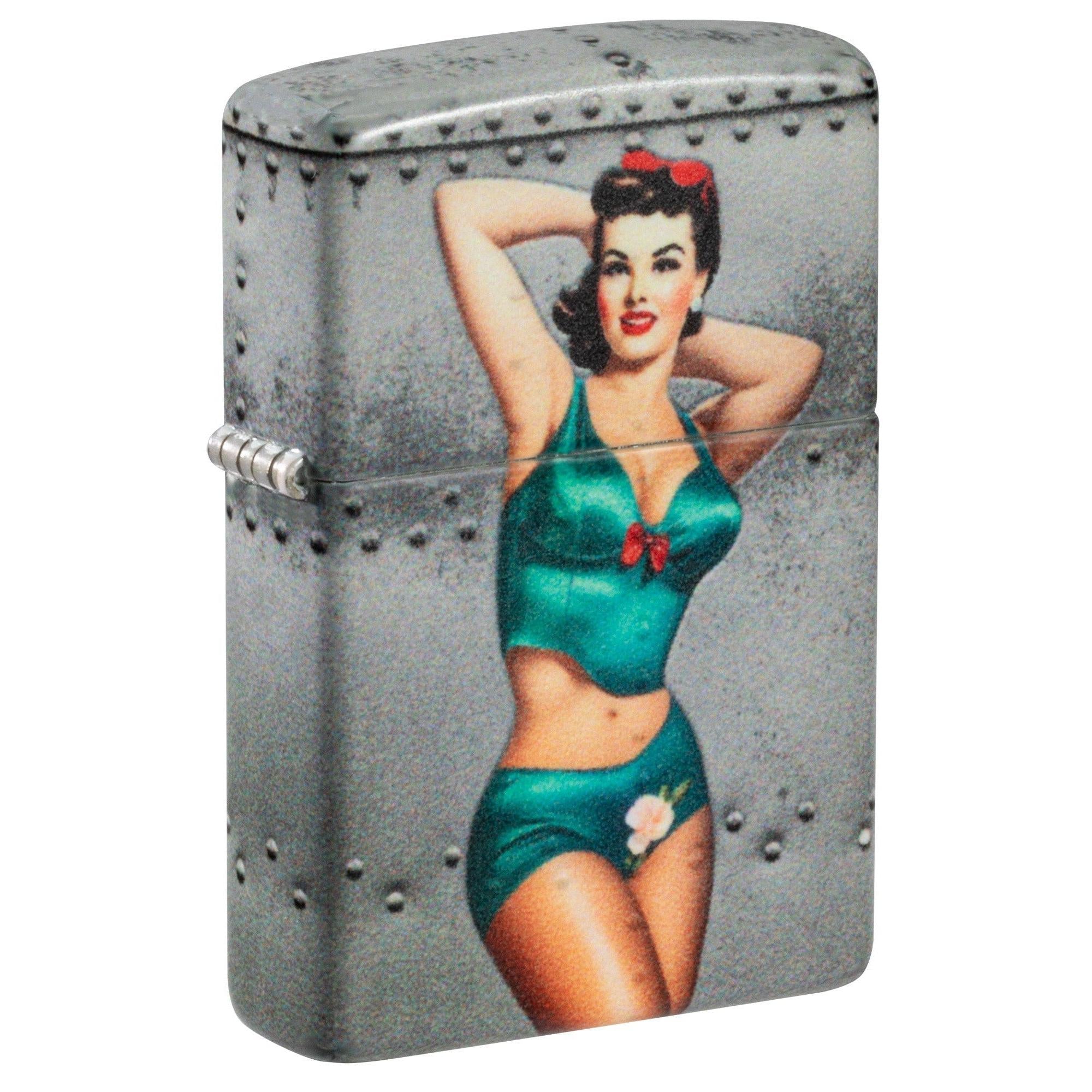 Zippo Lighter: Nose Art Pin-up Girl - 540 Color 81559 – Lucas Lighters