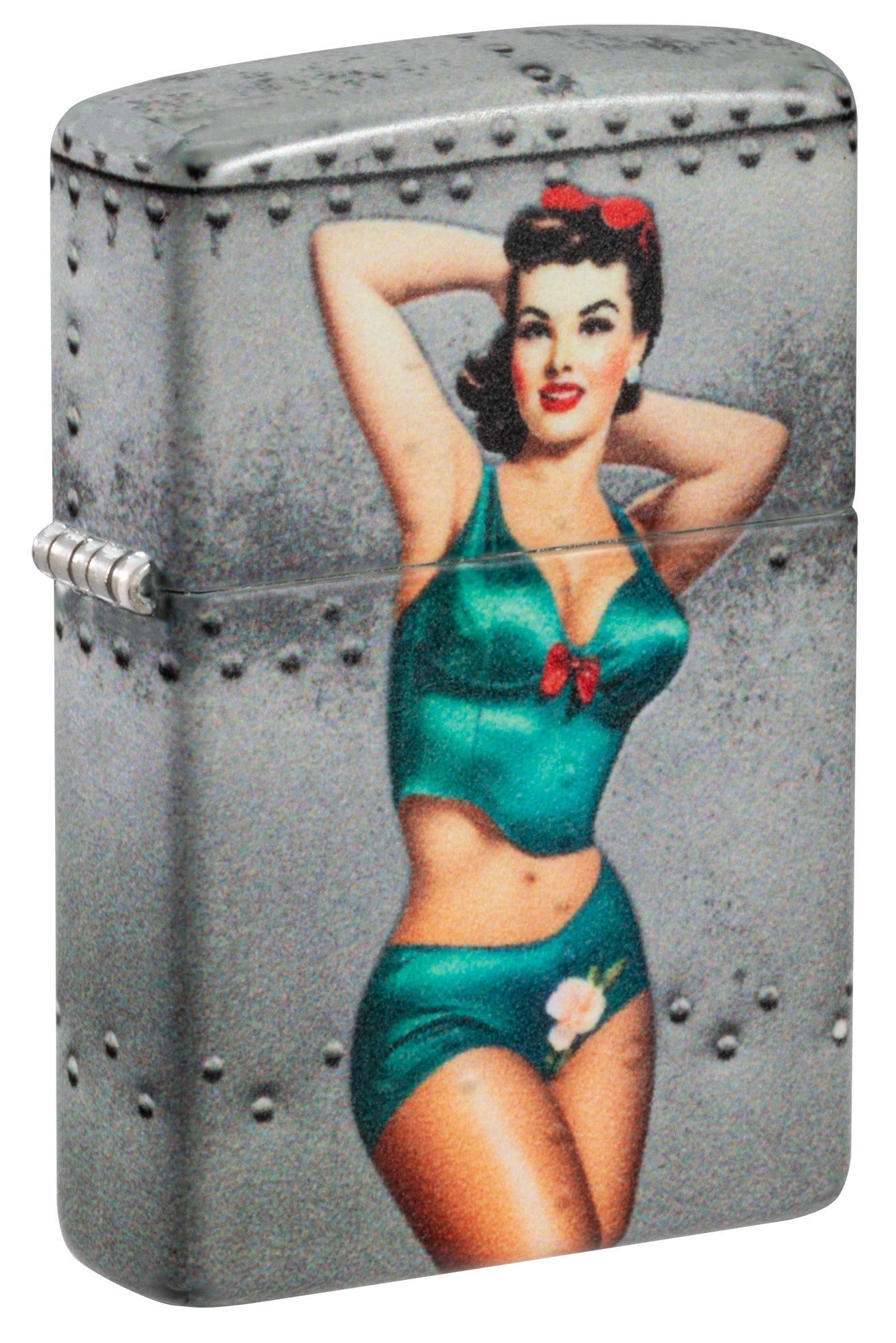 Zippo Lighter: Nose Art Pin-up Girl - 540 Color 81559