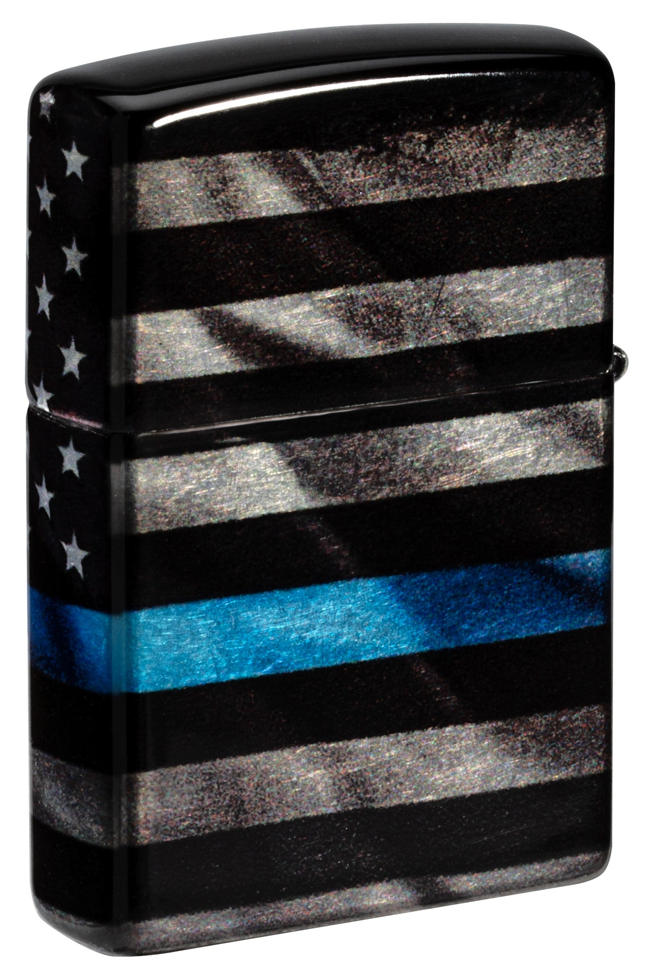 Zippo Lighter: Police Flag with Blue Line - 540 Fusion 81562