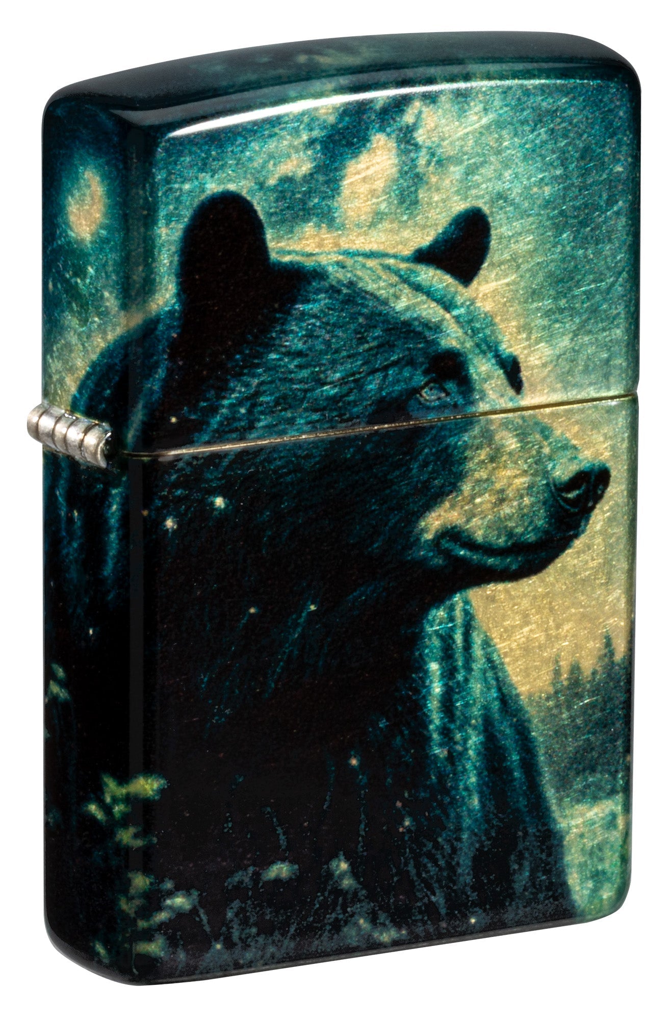 Zippo Lighter: Bear at Night - 540 Fusion 81566