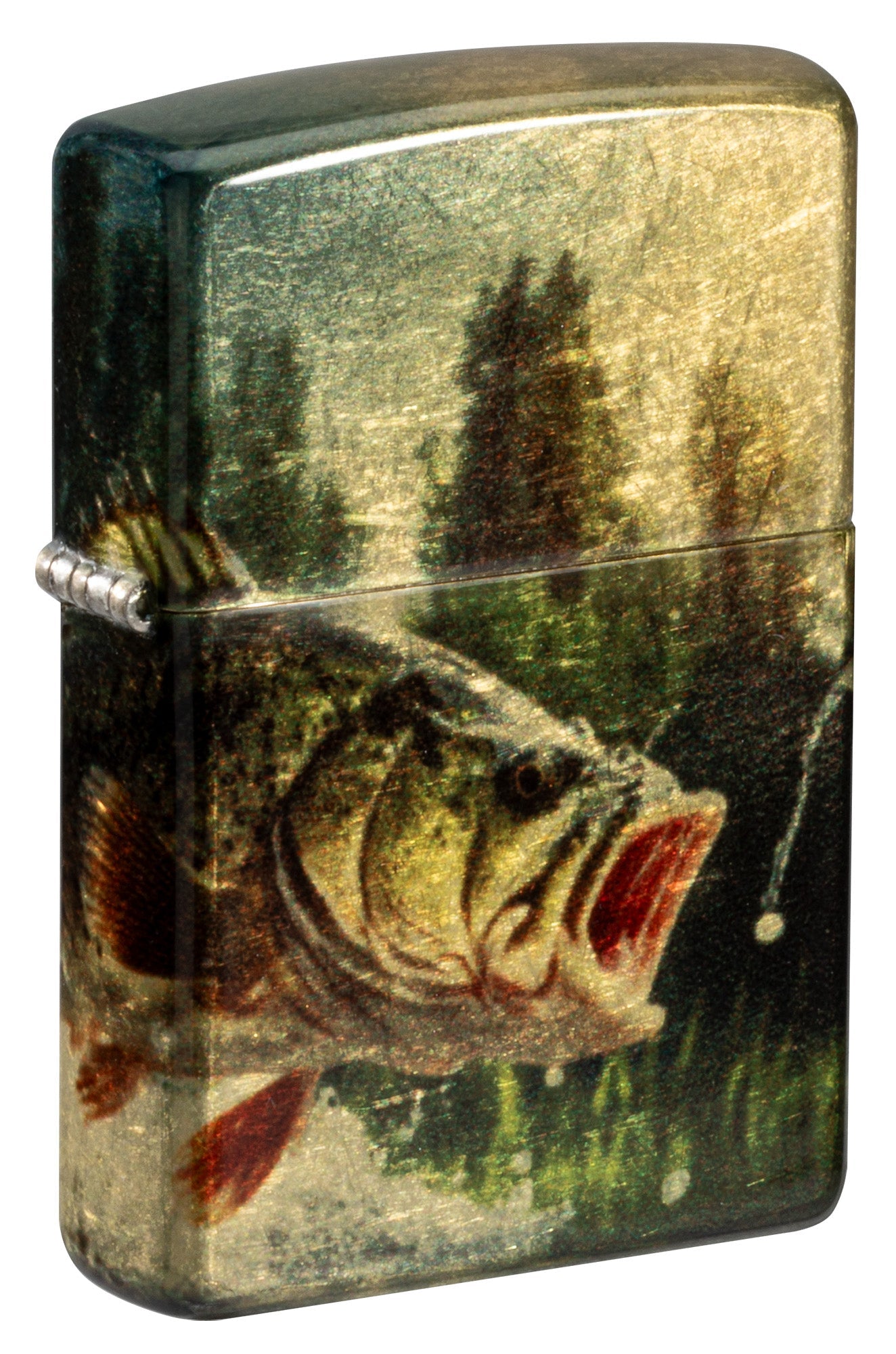 Zippo Lighter: Bass Fish Out of Water - 540 Fusion 81570