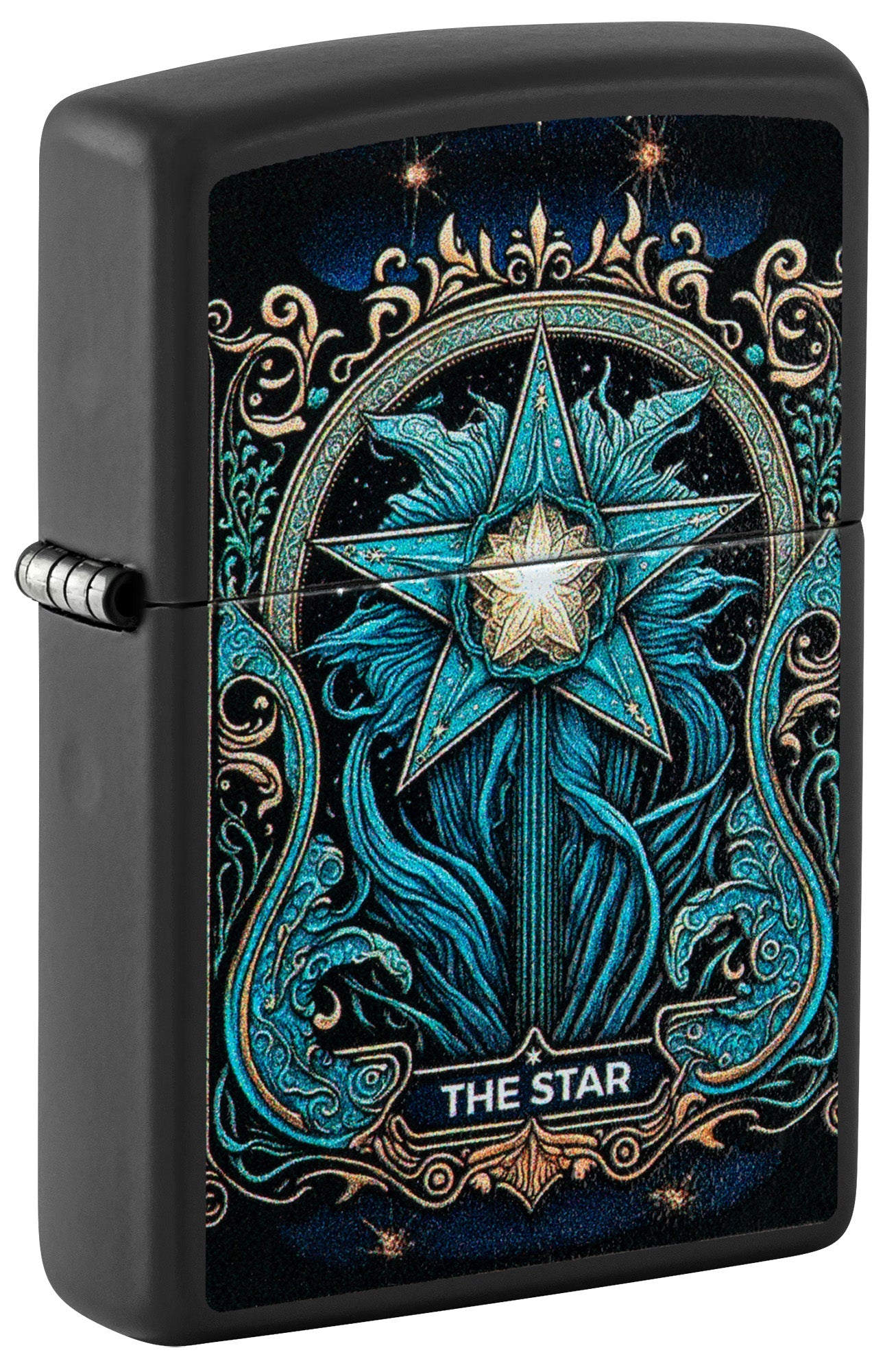 Zippo Lighter: The Star Tarot Card - Black Matte 81574