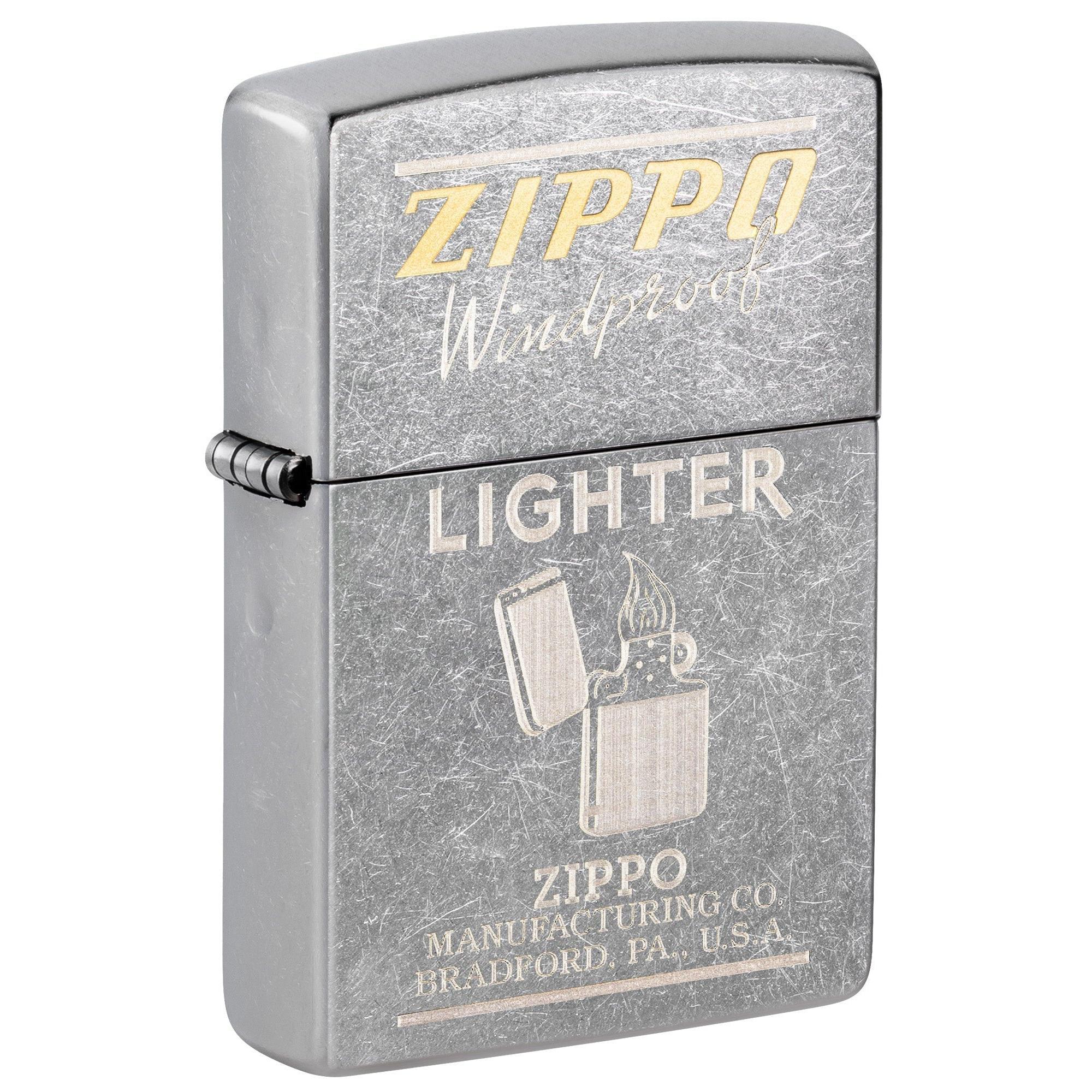 Zippo Lighter: Engraved Vintage Advertisement - Street Chrome 