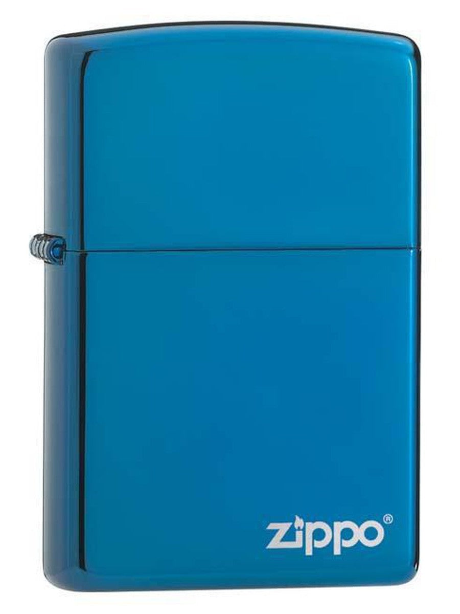 Zippo Lighter: Zippo Logo - Sapphire 20446ZL (1975636525171)