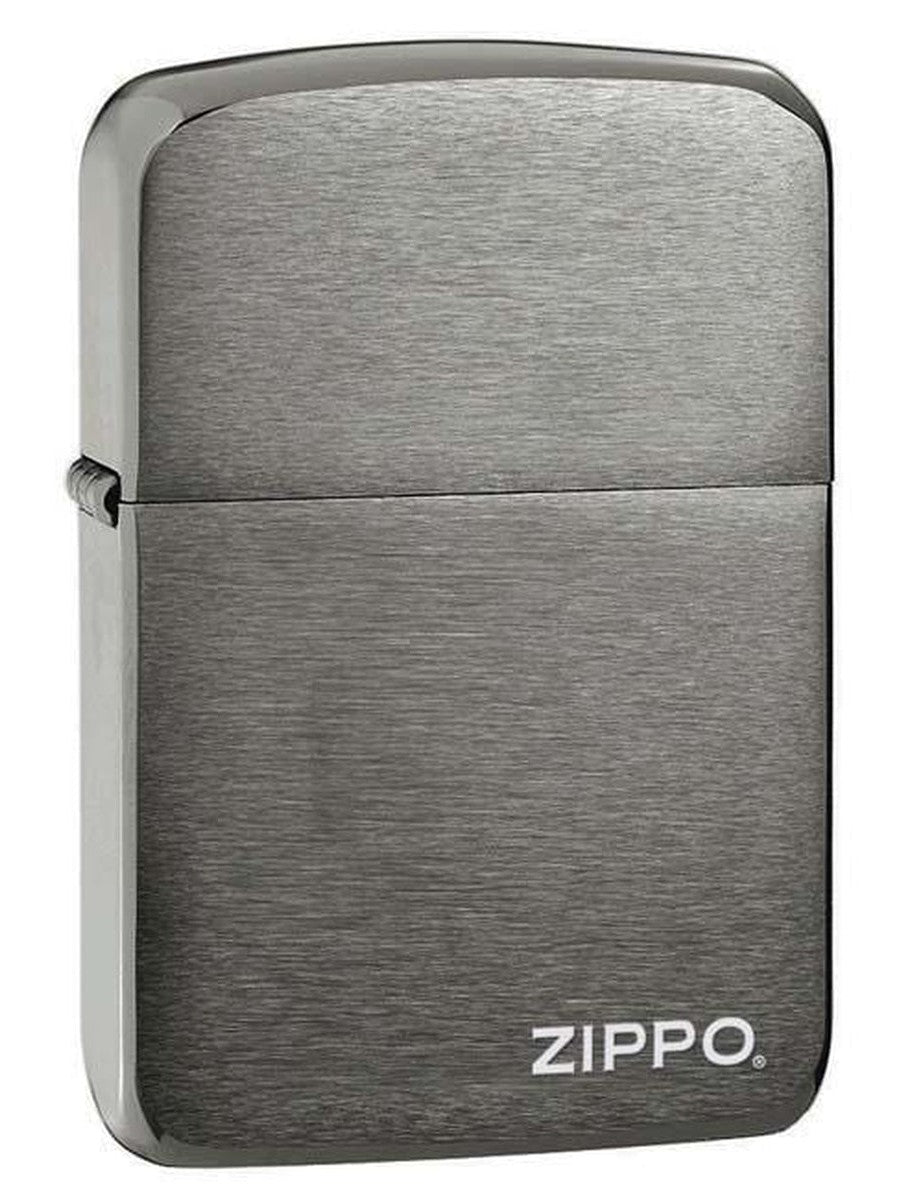 Zippo Lighter: Zippo Logo, 1941 Replica - Black Ice 24485 (1975499718771)