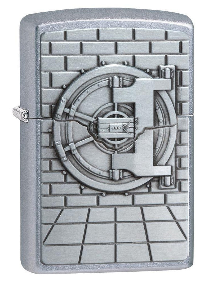 Zippo Lighter: Bank Vault Emblem - Street Chrome 29555 - Gear Exec (1975542251635)