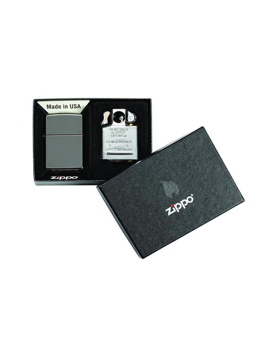 Zippo Lighter Lighter and Pipe Insert Gift Set Black Ice 29789