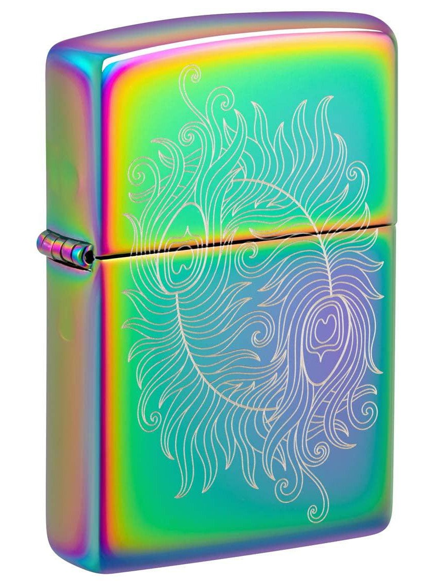 Zippo Lighter: Engraved Design - Multi Color 48390