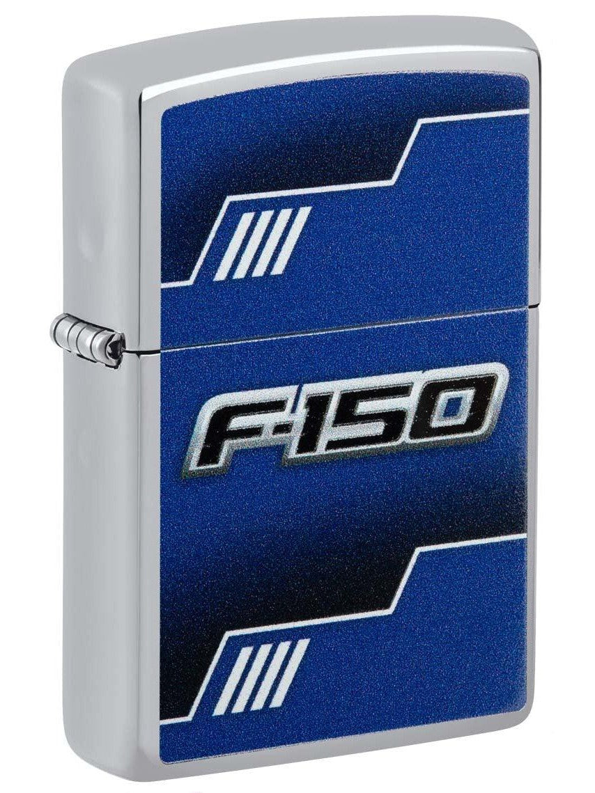 Zippo Lighter: Ford F-150 Logo - High Polish Chrome 48403