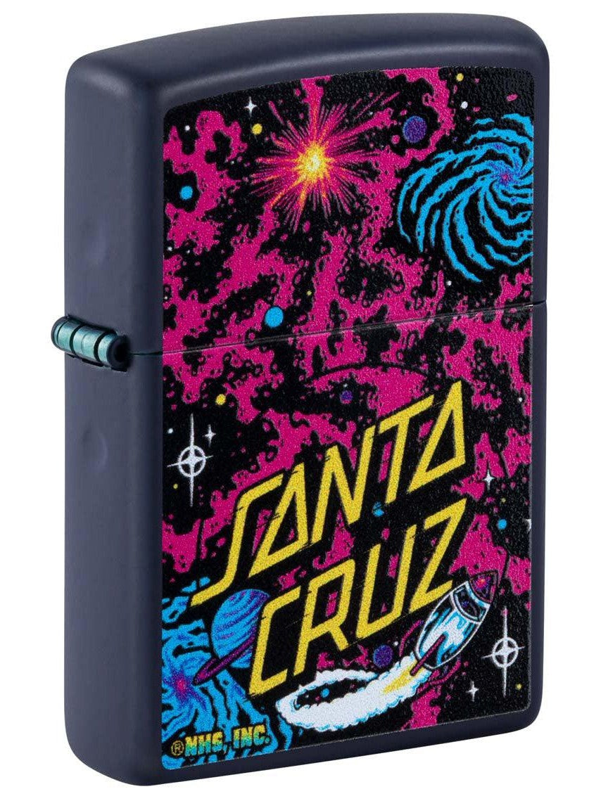 Zippo Lighter: Santa Cruz Skateboards - Navy Matte 48414