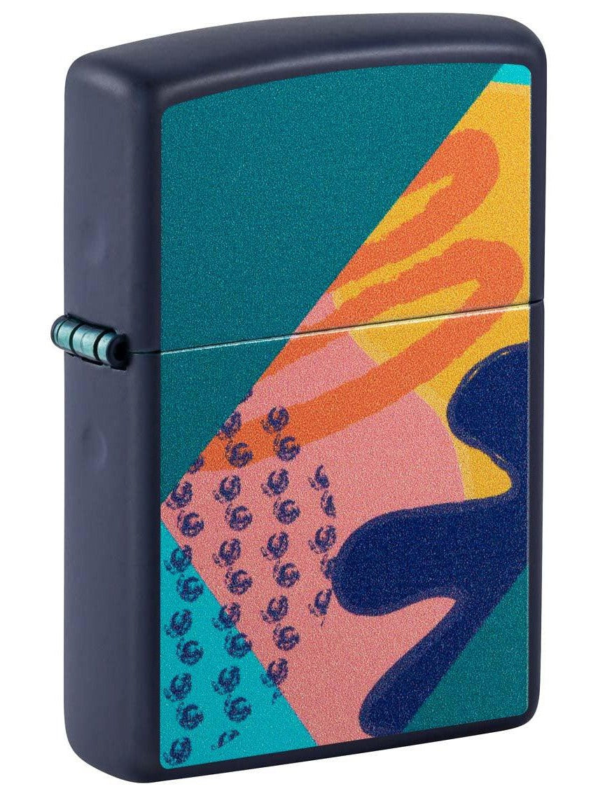 Zippo Lighter: Retro Design - Navy Matte 48417