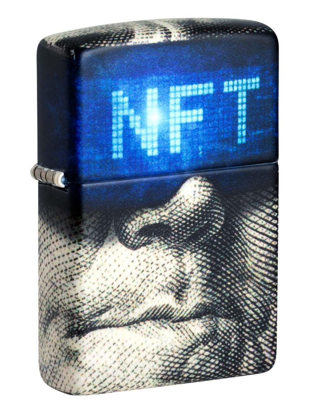 Zippo Lighter: NFT Ben Franklin - 540 White Matte 48540