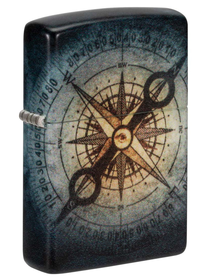 Zippo Lighter: Compass Ghost, 540 Color - Glow In The Dark 48562