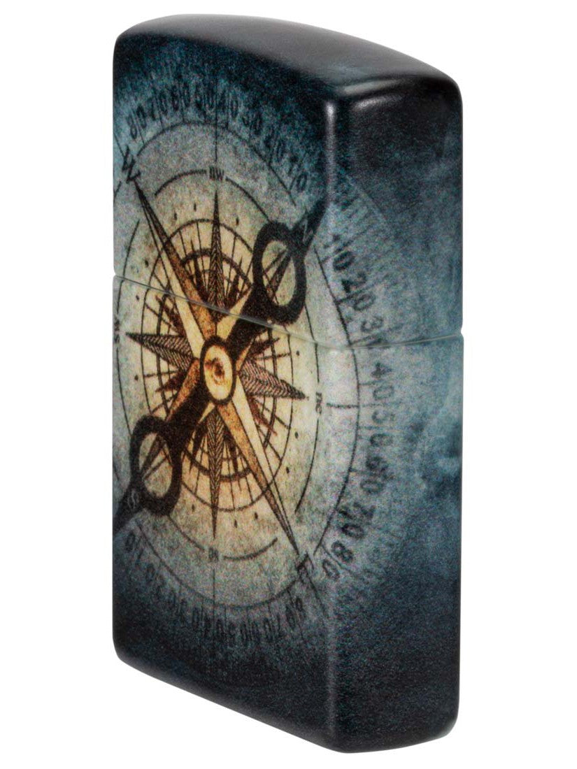 Zippo Lighter: Compass Ghost, 540 Color - Glow In The Dark 48562