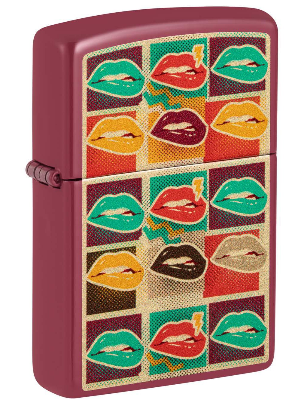 Zippo Lighter: Pop Art Lips - Brick 48653