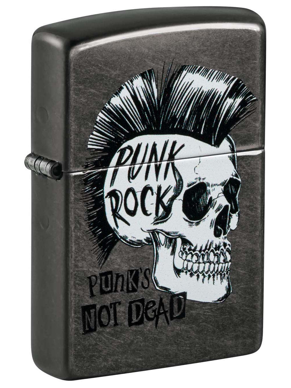 Zippo Lighter: Punk Rock Skull - Gray 48655