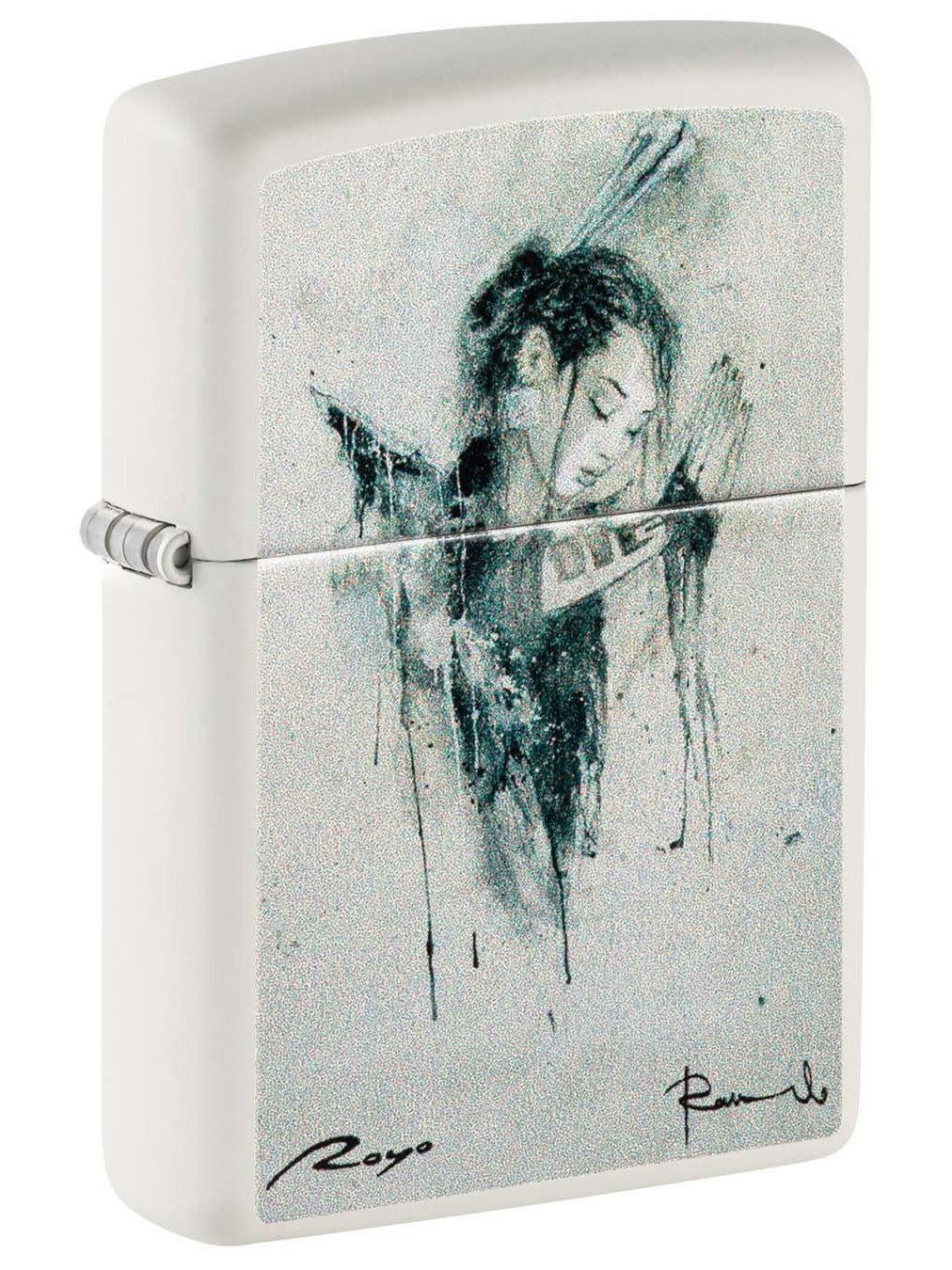 Zippo Lighter: Luis Royo Design, Oracion 3 - White Matte 48663