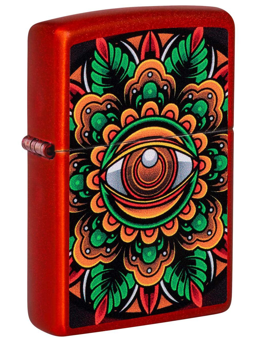 Zippo Lighter: Counter Culture Design - Metallic Red 48678