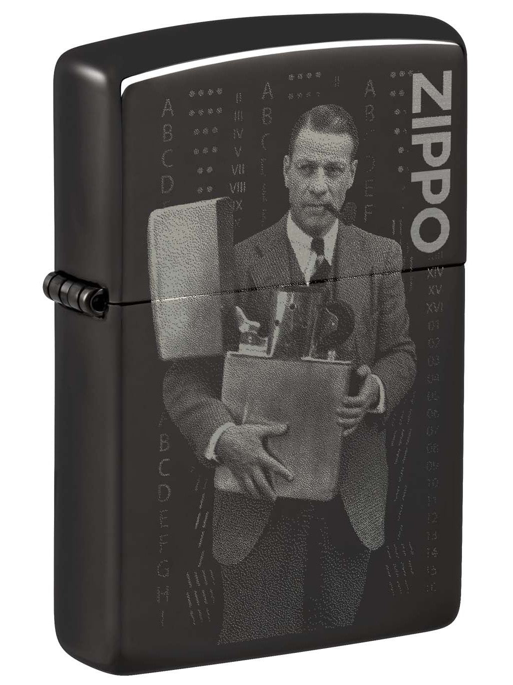 Zippo Lighter: 2023 Founder's Day Commemorative - High Polish Black 48702