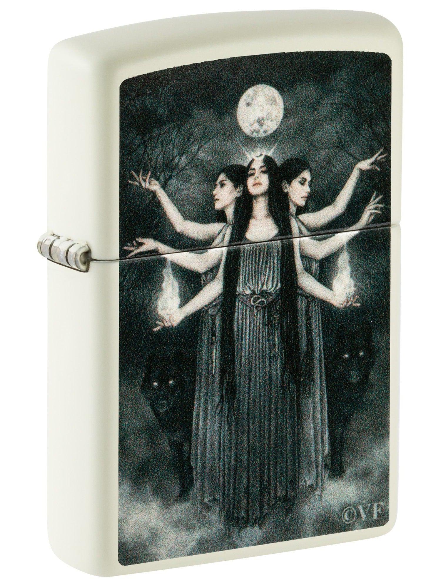 Zippo Lighter: Goddess Hecate by Victoria Francés - Glow-in-the-Dark Green 48950