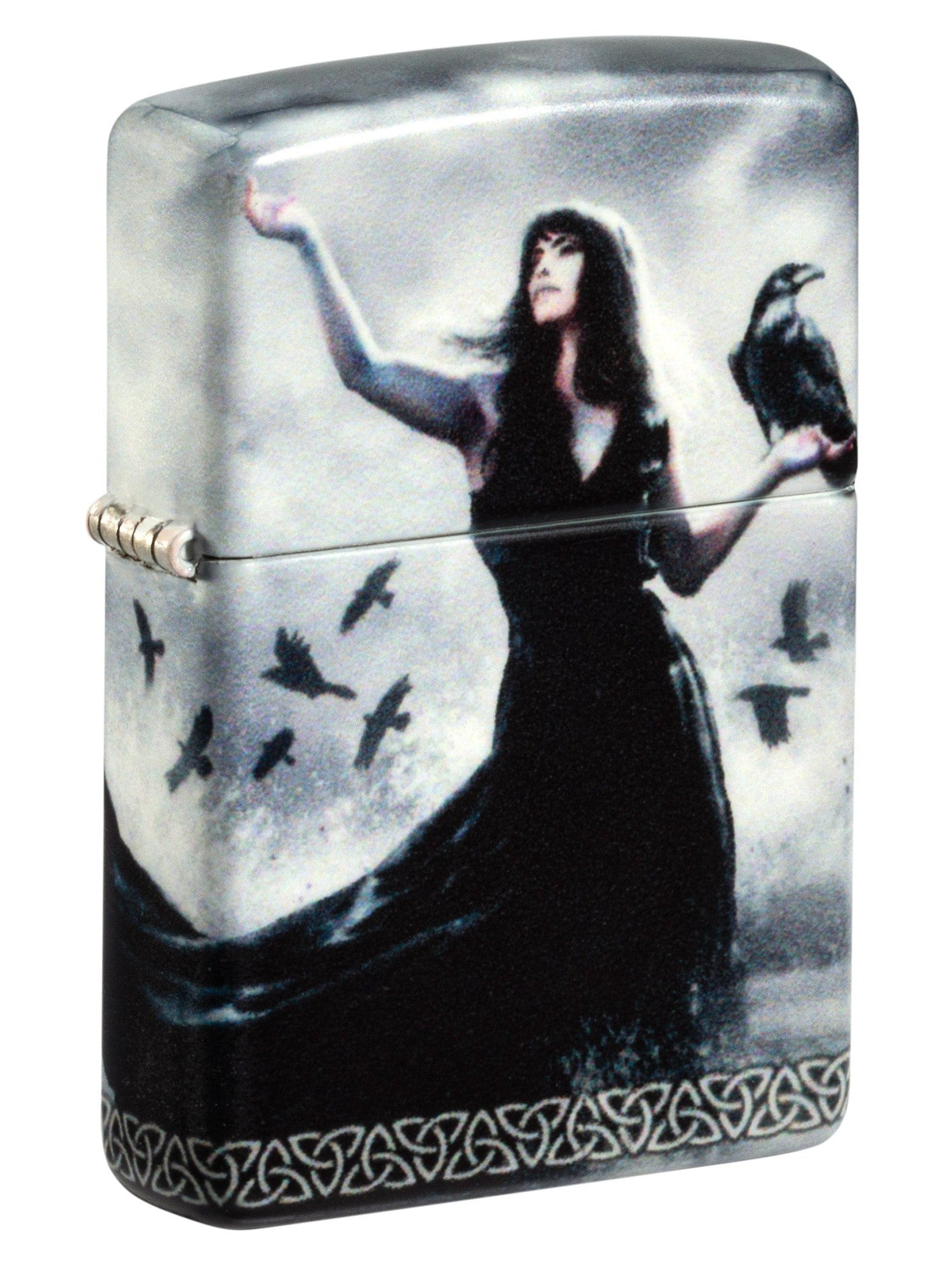 Zippo Lighter: Lady with Ravens by Mazzi - 540 Color 48969 – Lucas