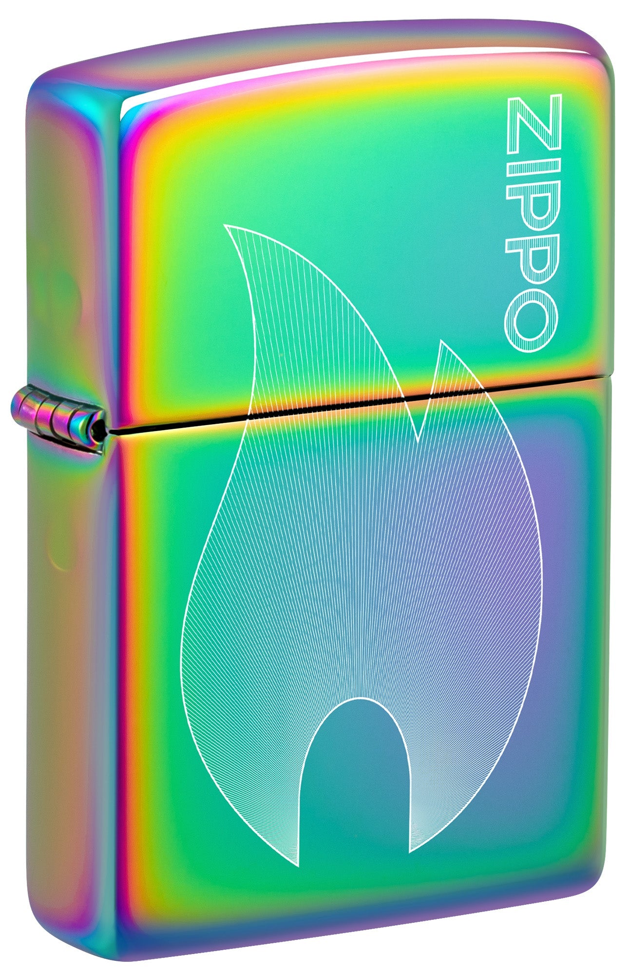Zippo Lighter: Zippo Flame, Engraved - Multi-Color 48978