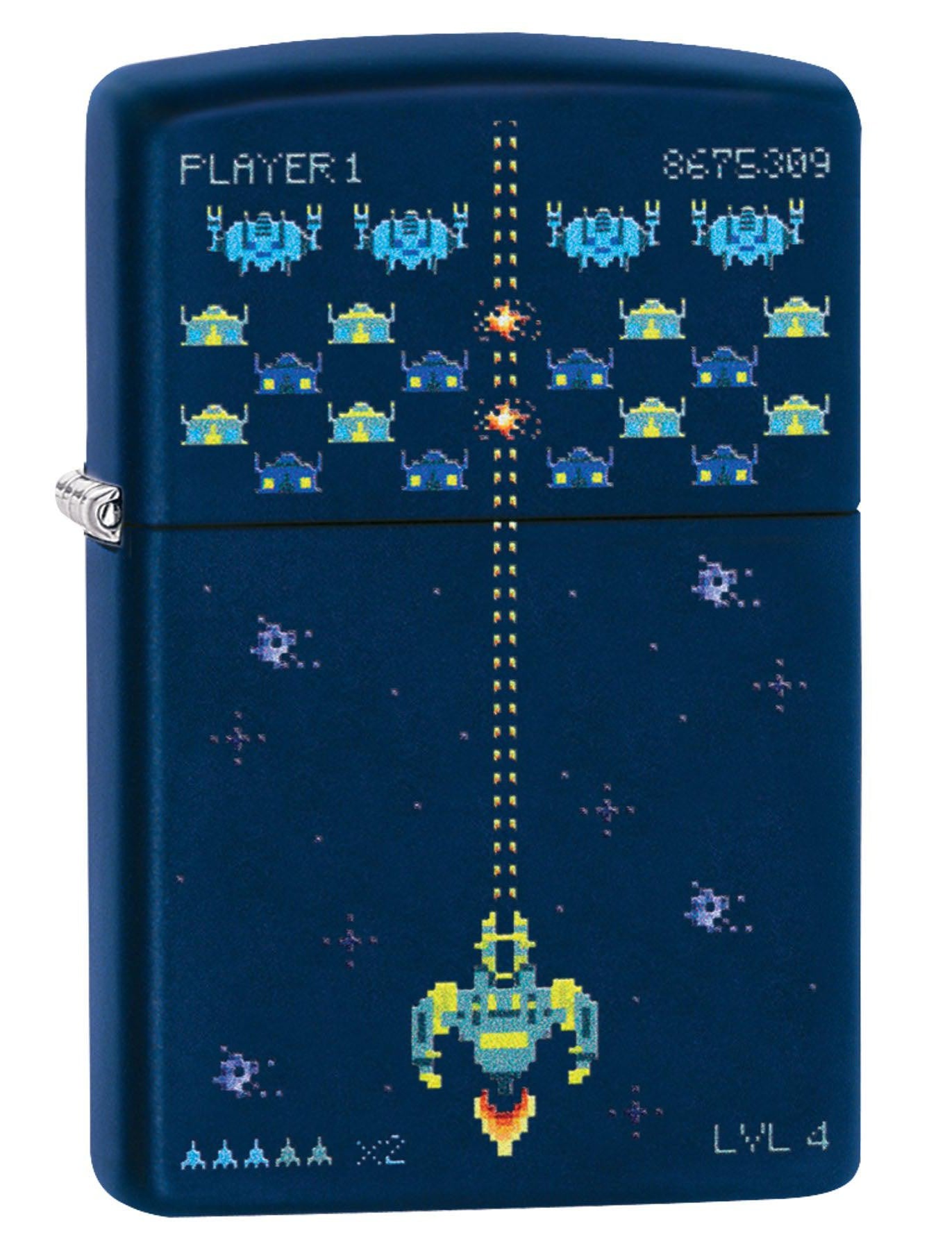 Zippo Lighter: Retro Video Game - Navy Matte 49114 (4555555635293)