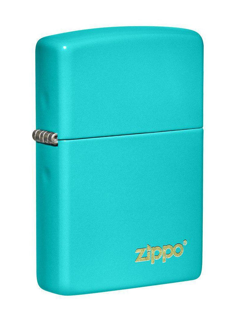Zippo Lighter: Zippo Logo - Flat Turquoise 49454ZL