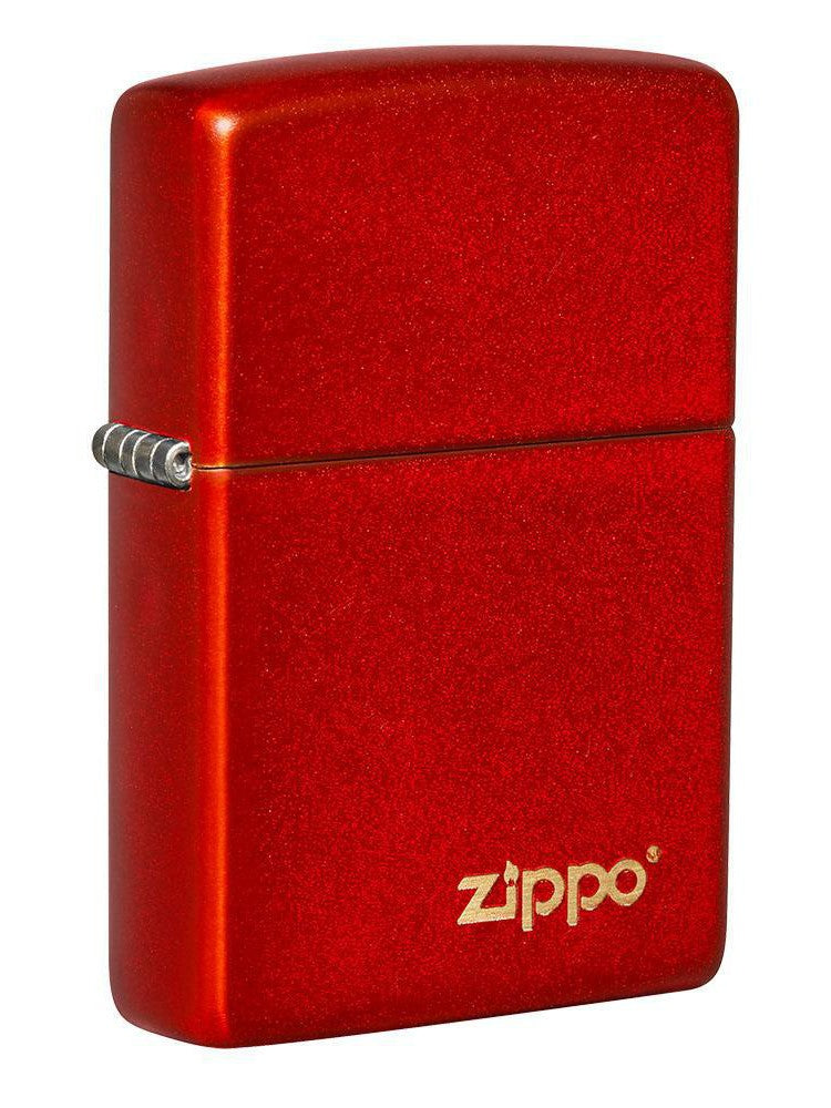 Zippo Lighter Zippo Logo Metallic Red 49475ZL Lucas Lighters