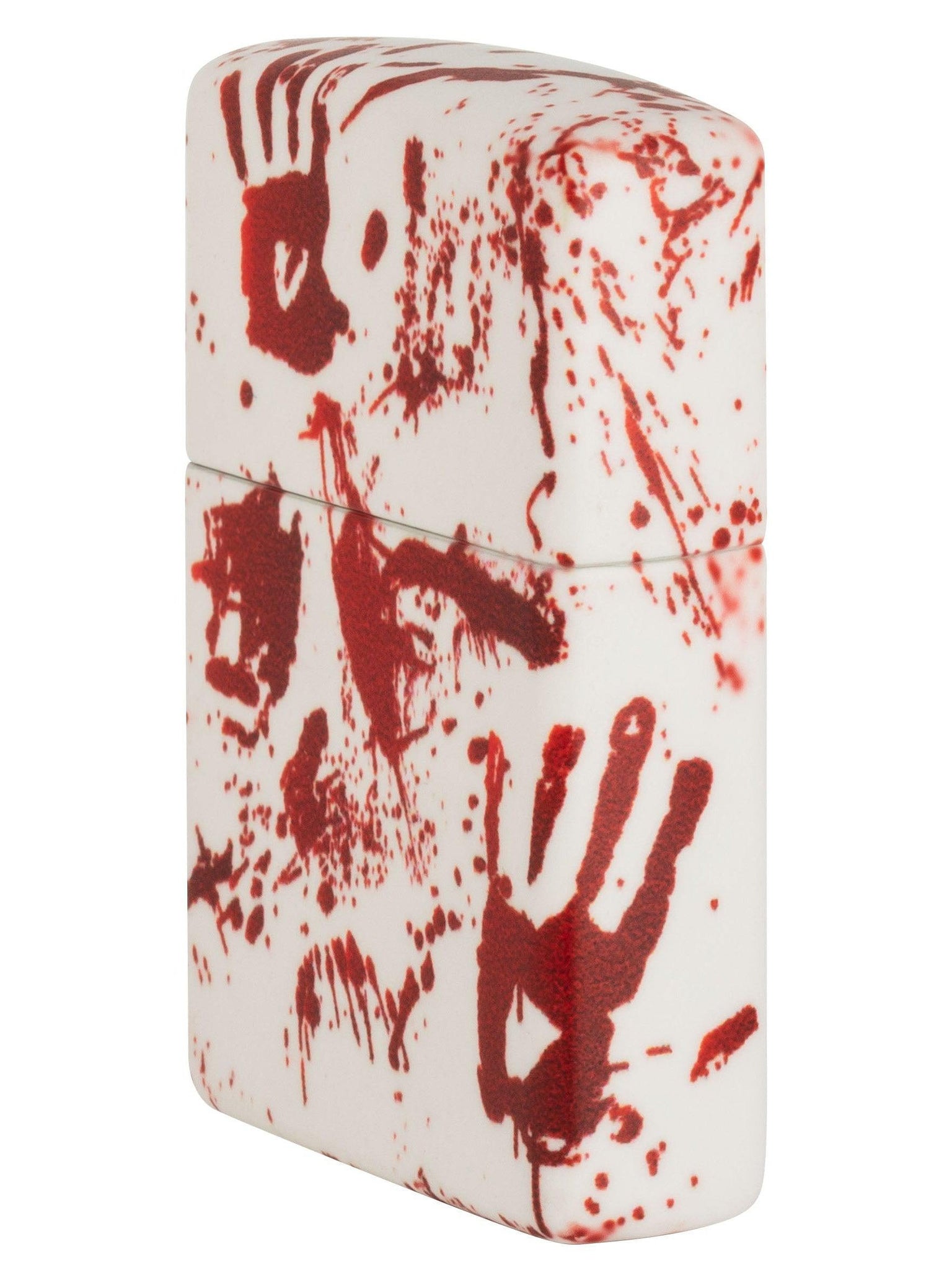 Zippo Lighter: Bloody Hand Prints, 540 Color - Matte 49808