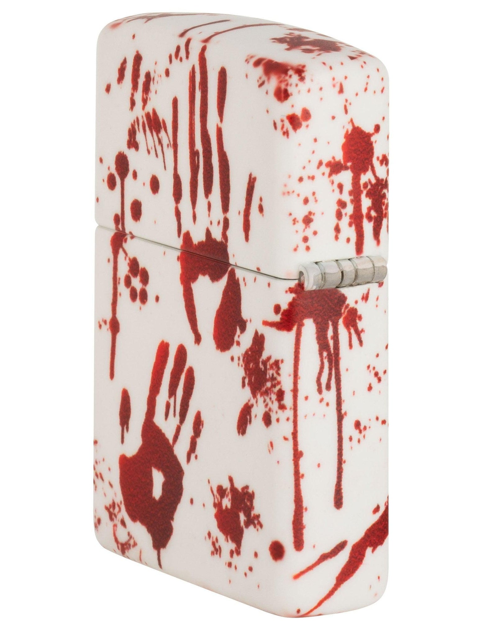 Zippo Lighter: Bloody Hand Prints, 540 Color - Matte 49808
