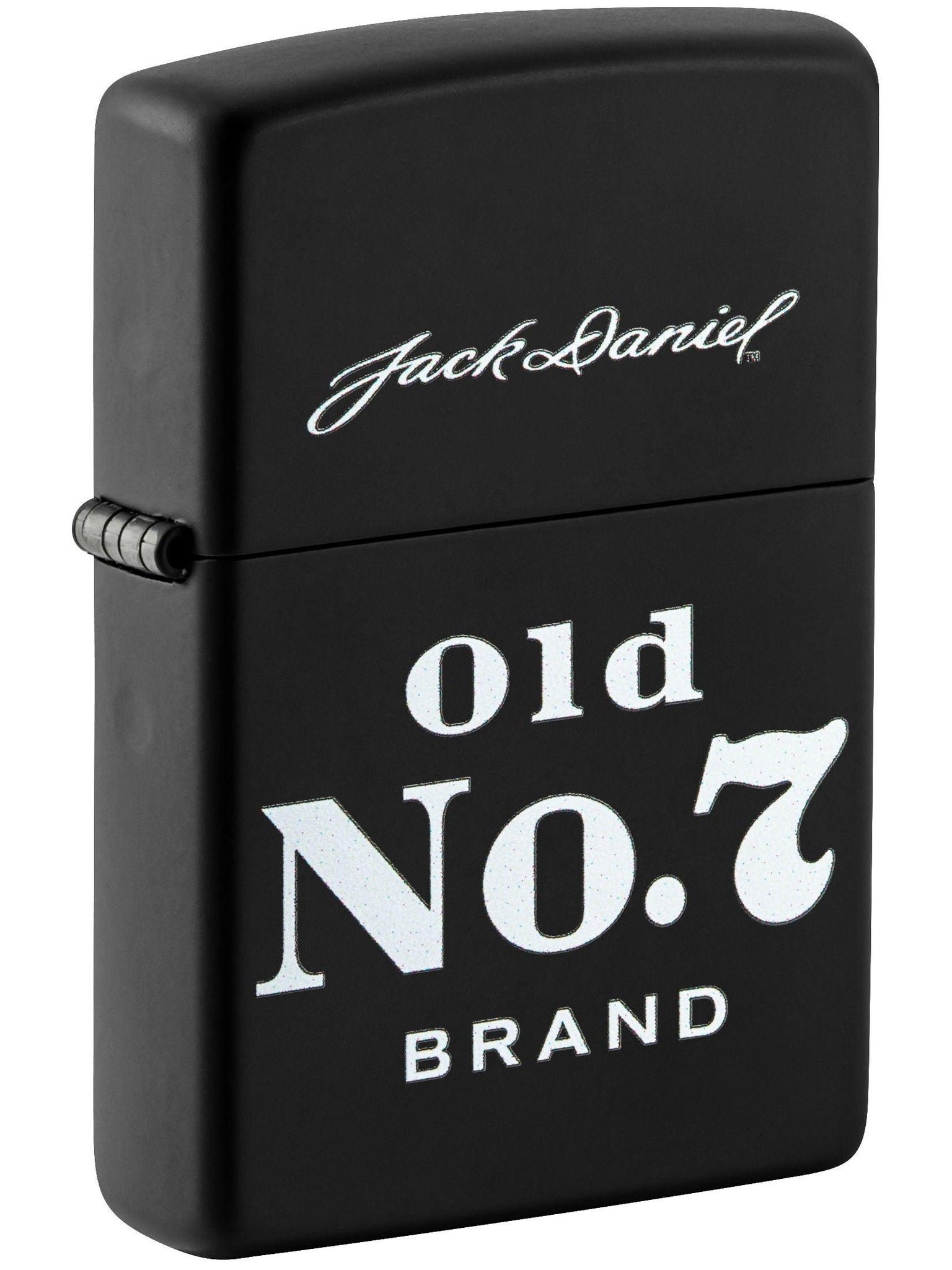 Zippo Lighter: Jack Daniel, Old No. 7 - Black Matte 49823