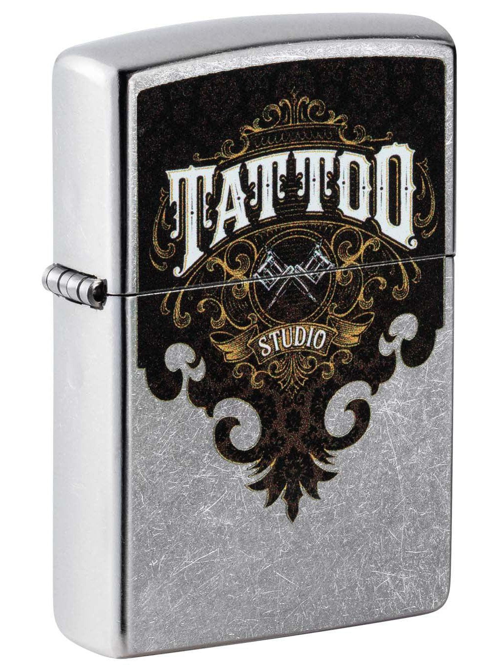 Zippo Lighter: Tattoo Studio - Street Chrome 49982