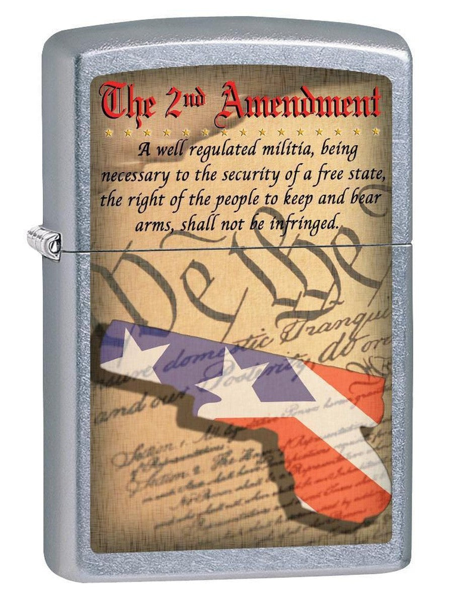 Zippo Lighter: The Second Amendment Rights - Street Chrome 78711 (1975613030515)