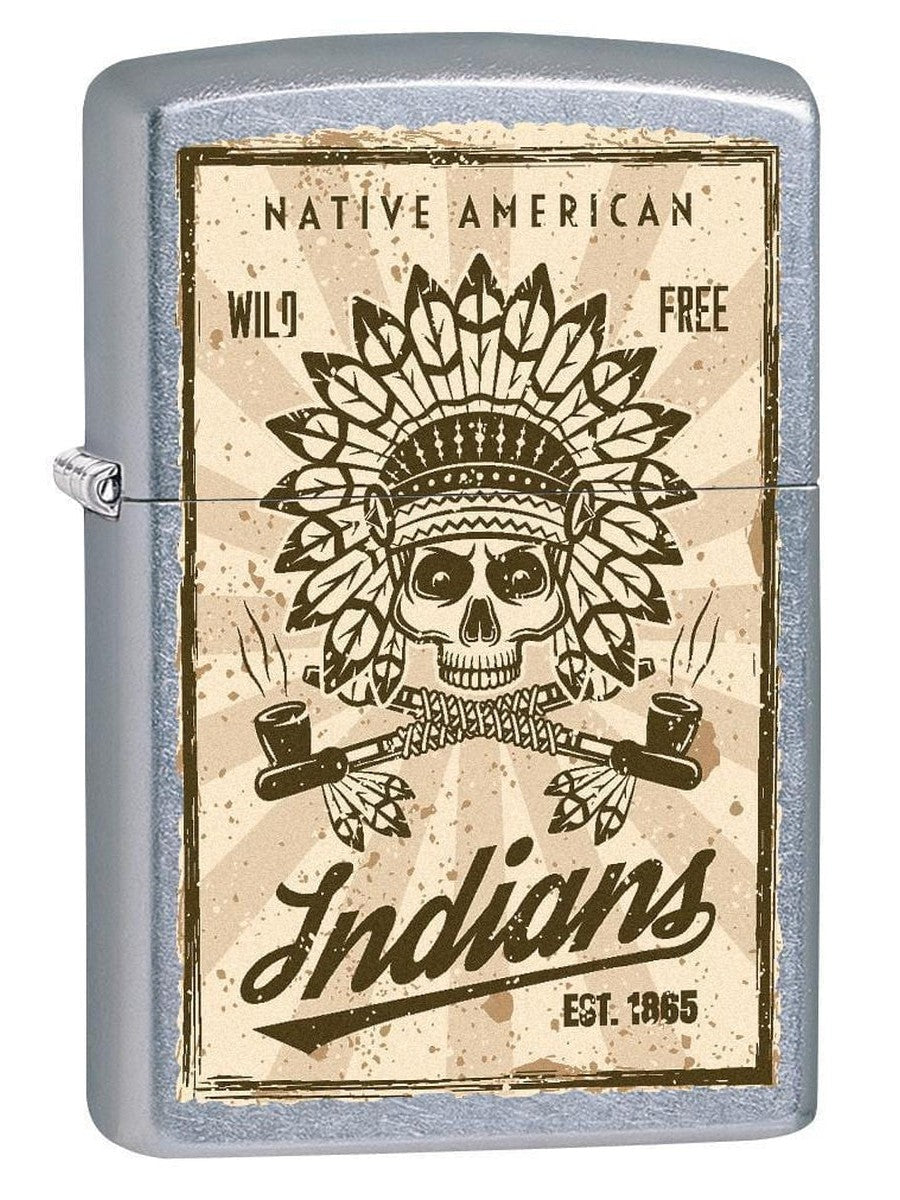 Zippo Lighter: Native American Indians - Street Chrome 79038 (1975617814643)