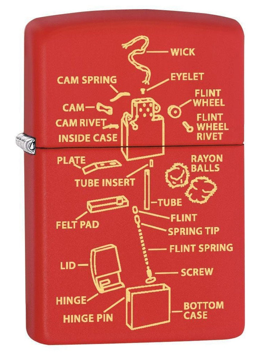 Zippo Custom Lighter - Red Line Firefighter USA Flag