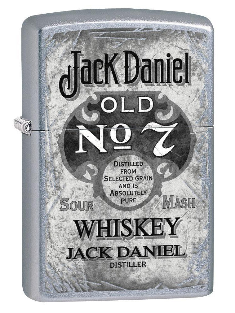 Zippo Lighter: Jack Daniels Vintage Label - Street Chrome 80322 (4269194510451)