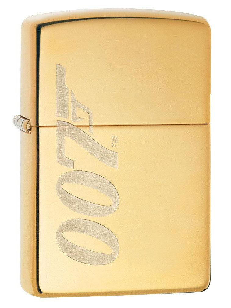 Zippo Lighter: James Bond 007 Engraved - High Polish Brass 80915