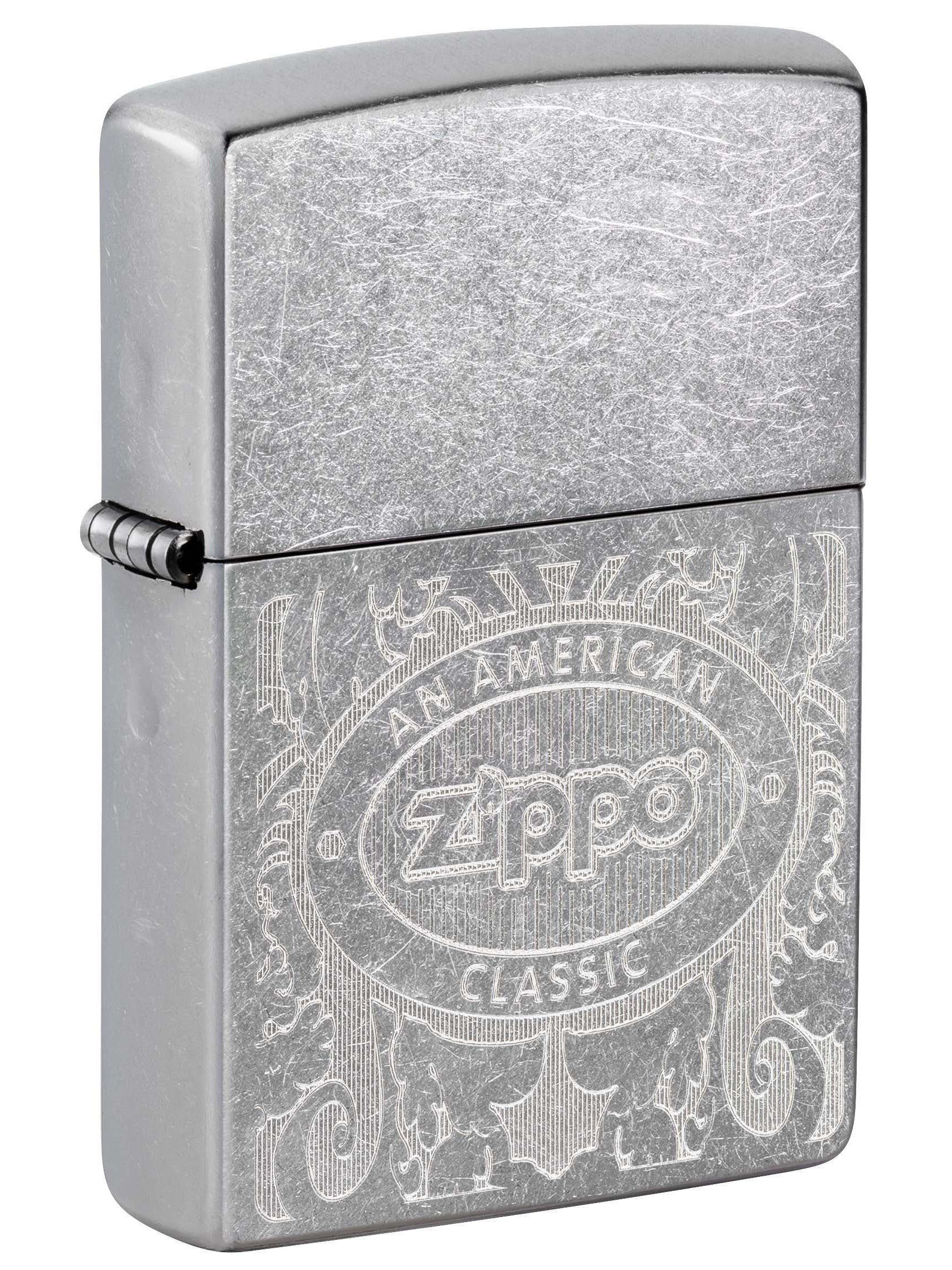 Zippo Lighter Zippo, An American Classic, Engraved Street Chrome 81