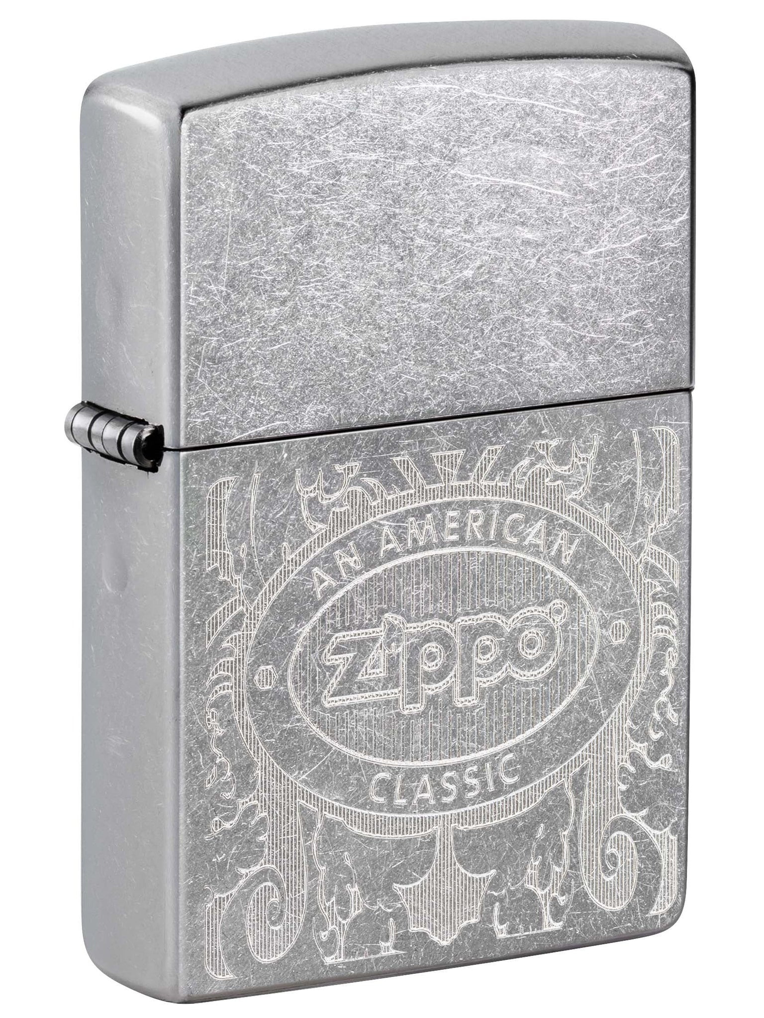 Zippo Lighter: Zippo, An American Classic, Engraved - Street Chrome 81072