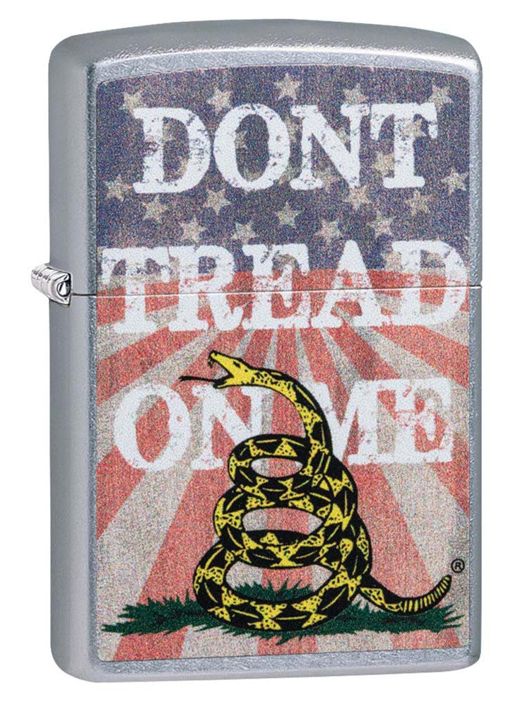 Zippo Lighter: Don't Tread on Me - Street Chrome 81189